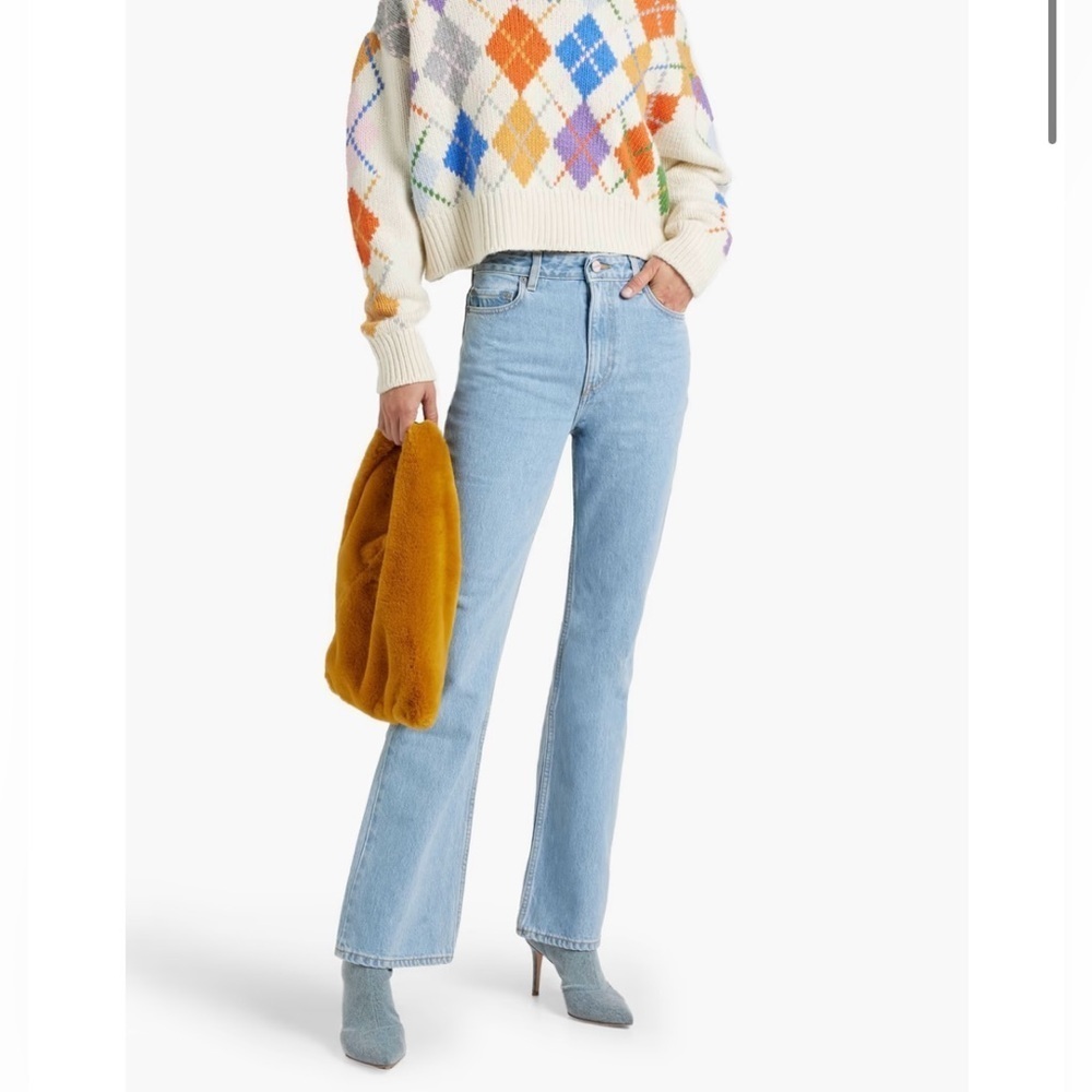 Ganni Betzy High-Rise Slim Flared Jeans
